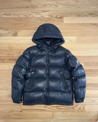 【最終SALE 】MONCLER モンクレール　レセル　ネイビー　サイズ2 Moncler Ecrins Giubbotto Navy Down Puffer Jacket Size 5 (L/XL