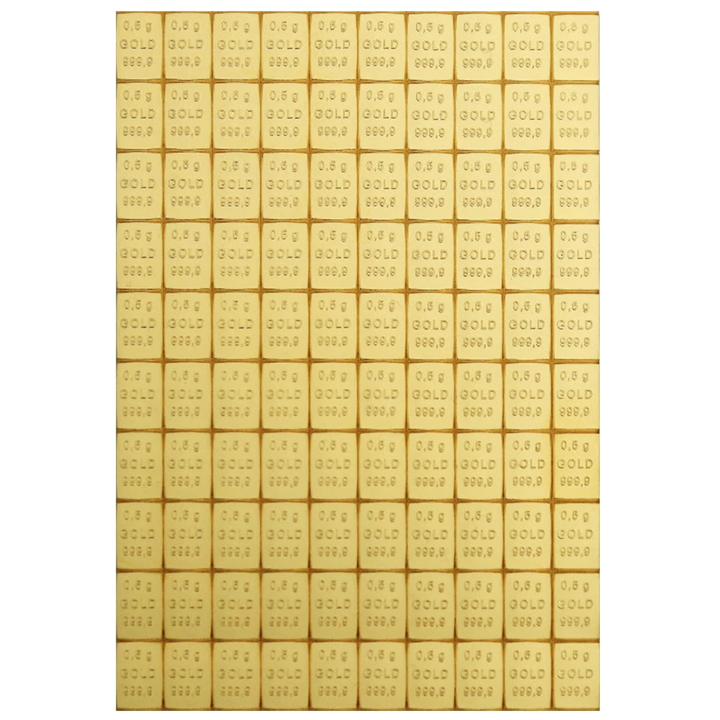 Valcambi Goldtafel Combibar™ Beliebig voneinander trennbar - 100 x 0,5 gr Gold