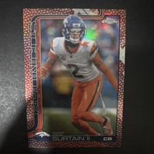 Topps Chrome Pigskin Parallel Pat Surtain II #93 Broncos NFL Football Card 2025