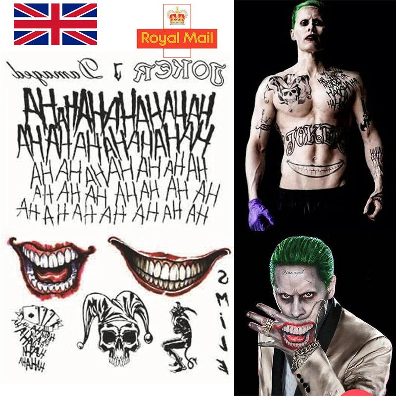 Rubies Costume Co Mens Suicide Squad Joker Tattoo India  Ubuy