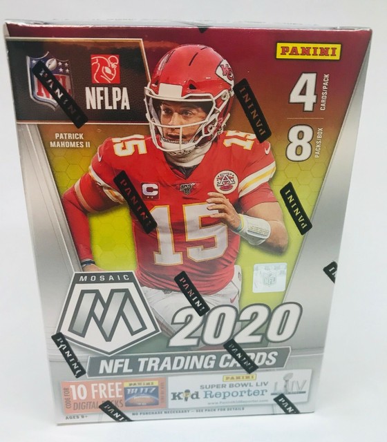 Panini NFL 2020 Mosaic Football Trading Card, Blaster Box