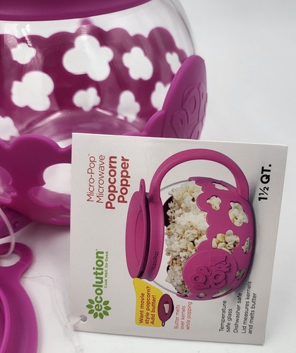 Ecolution Micro-Pop Microwave Popcorn Popper 1 1/2qt Dishwasher Safe - New - Picture 6 of 9