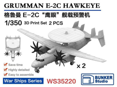 BUNKER Studio WS35220 1/350 GRUMMAN E-2C HAWKEYE 3D Print Set