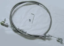 Universal 36" Stainless SS Braided Throttle Cable Assembly street rat rod