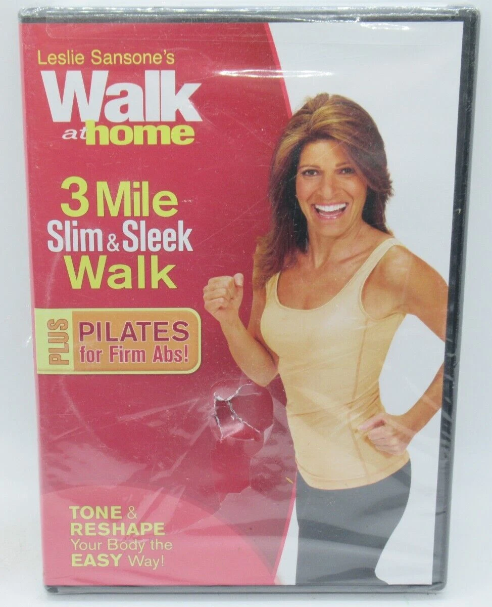 LESLIE SANSONE WALK AT HOME 3 MILE SLIM SLEEK WALK WORKOUT DVD TONE RESHAPE