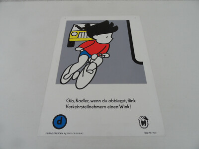 originales Schild Staatliche Versicherung der DDR Fahrrad Diamant Mifa Möve *1* 