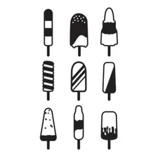 #325 Darice Embossing Folder Essentials  " POPSICLE "  #30032603