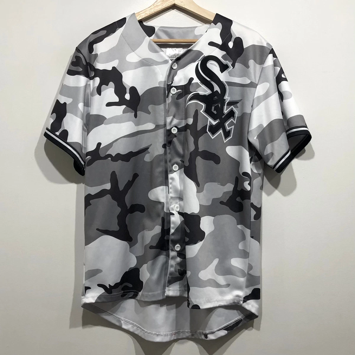 Vintage Chicago White Sox Camo MLB Baseball Jersey Medium M