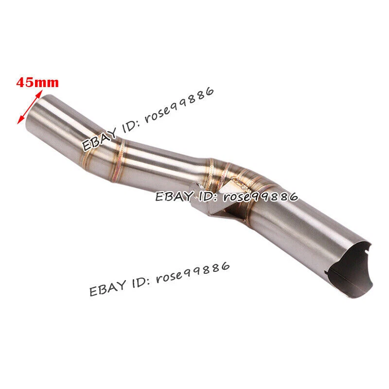 Tubo medio de enlace de escape modificado para Suzuki GSXR 600 GSXR 750 2008-2010 Foto 2 de 4