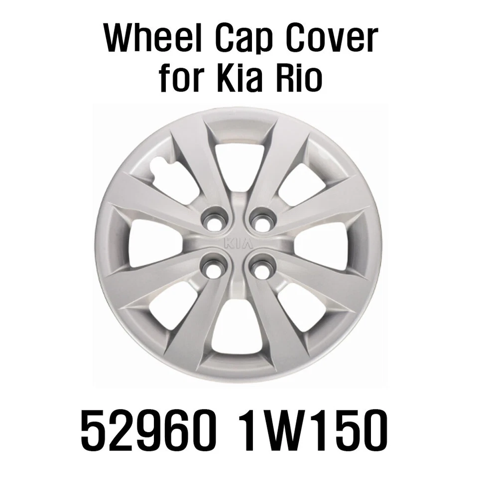 [Express] 全新原始设备制造商 15 英寸车轮盖 529601W150 4 件套适用于起亚里约 2012 - 2017 — 第 2/4 张图片