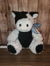 Dan Dee Plush Cow - Farm Animal Farm Stuffed Animal - Black/White Sound Works