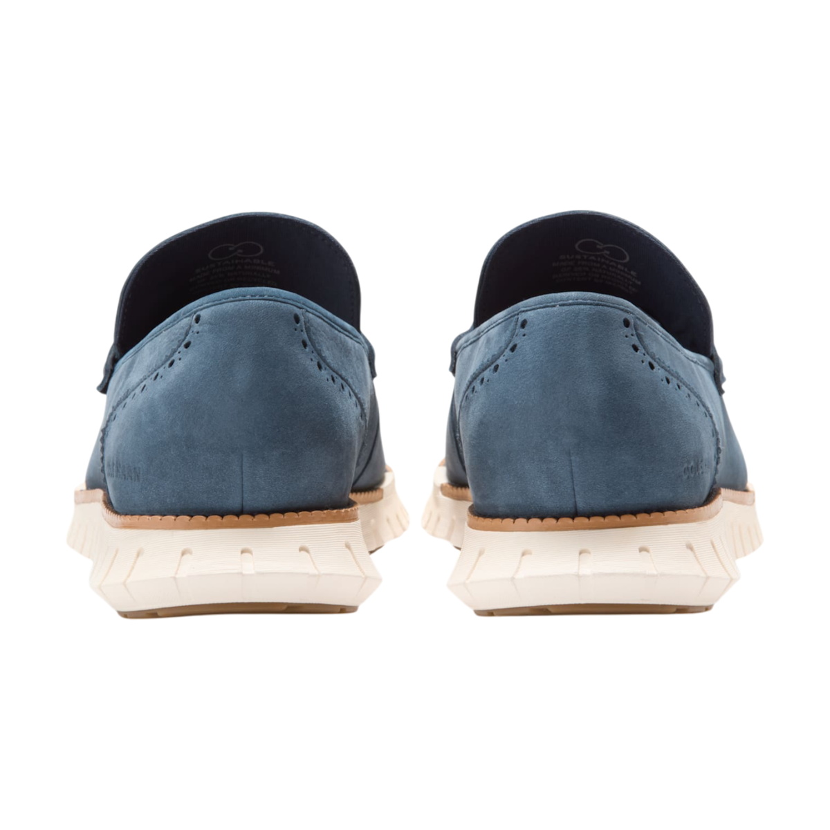 Mens Cole Haan Remastered Penny Loafer in Navy Blazer Nubuck. C40537 Mens Cole Haan ZG Remastered Penny Loafer - Navy Nubuck  main image 4