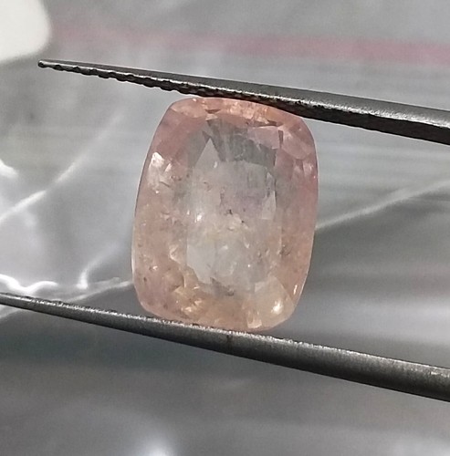 Pietra preziosa zaffiro sciolto naturale non riscaldata Padparadscha certific... - Foto 2 di 6