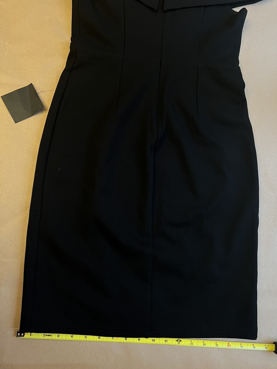 white christmas dresses Black Off-Shoulder Gown L / Black main image 1