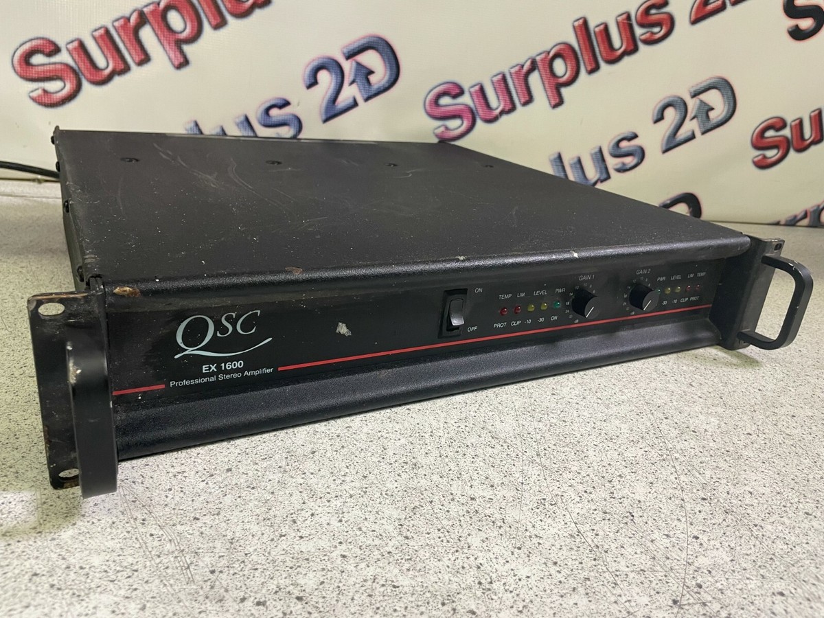 QSC EX1600 パワーアンプ QSC EX1600 パワーアンプ QSC EX 1600 Professional Stereo Amplifier