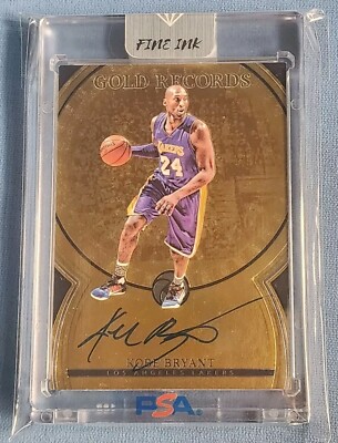 Kobe Bryant 2017-18 Panini Opulence Gold Records AUTO 9/15 NM-MINT