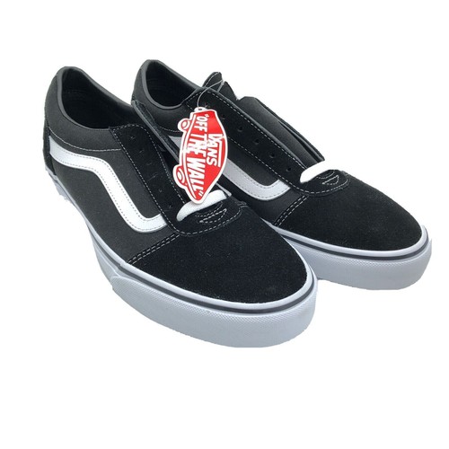 Vans Ward Black & White Size 10.5 Skateboarding Skating Shoes VN-0A36EMC4R NWT - Picture 2 of 8