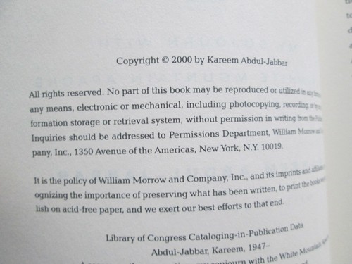 "A Season on the Reservation" by Kareem Abdul-Jabbar - 2000, 1st Ed/Prtg - Imagen 10 de 12