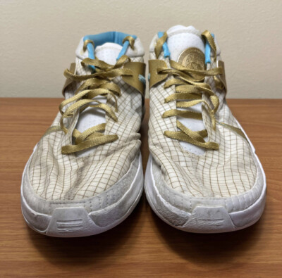 Nike Zoom KD 13 EYBL White Gold Aqua Size 13 Sneakers DA0895  display picture 2