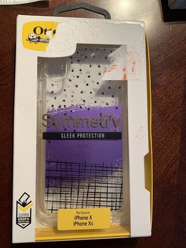 OtterBox Symmetry - Hybrid Case for Apple iPhone X / Xs Hand Doodle NEW - Picture 2 of 3