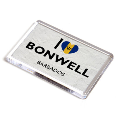 KÜHLSCHRANKMAGNET - Ich liebe Bonwell, Barbados