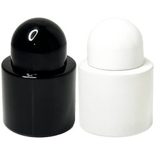 30ml 1oz round shiny black white empty perfume glass spray bottles refillable