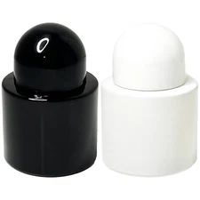 30ml 1oz round shiny black white empty perfume glass spray bottles refillable