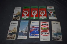Huge Lot of 44 TEXACO Road Maps From The 1950s & 1960s & 1970s - Make An Offer