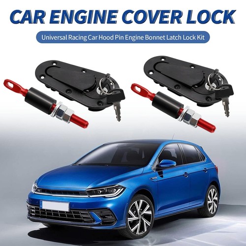 Racing Lock Plus Flush Hood Latch Pin Kit Carbon Fiber JDM style Racing CarDOB66 - Picture 14 of 17