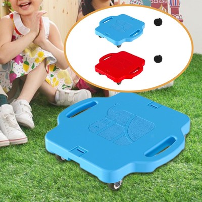 Sports Scooter Board Exercise with Handles for Basement Backyard Playground