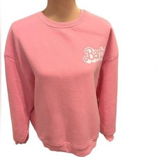 Barbie The Movie Sweatshirt Size Small Pink Oversized