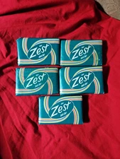 Lot of 5 Vintage AQUA ZEST BATH BAR Deodorant Beauty Bar Soap NOS Travel Size