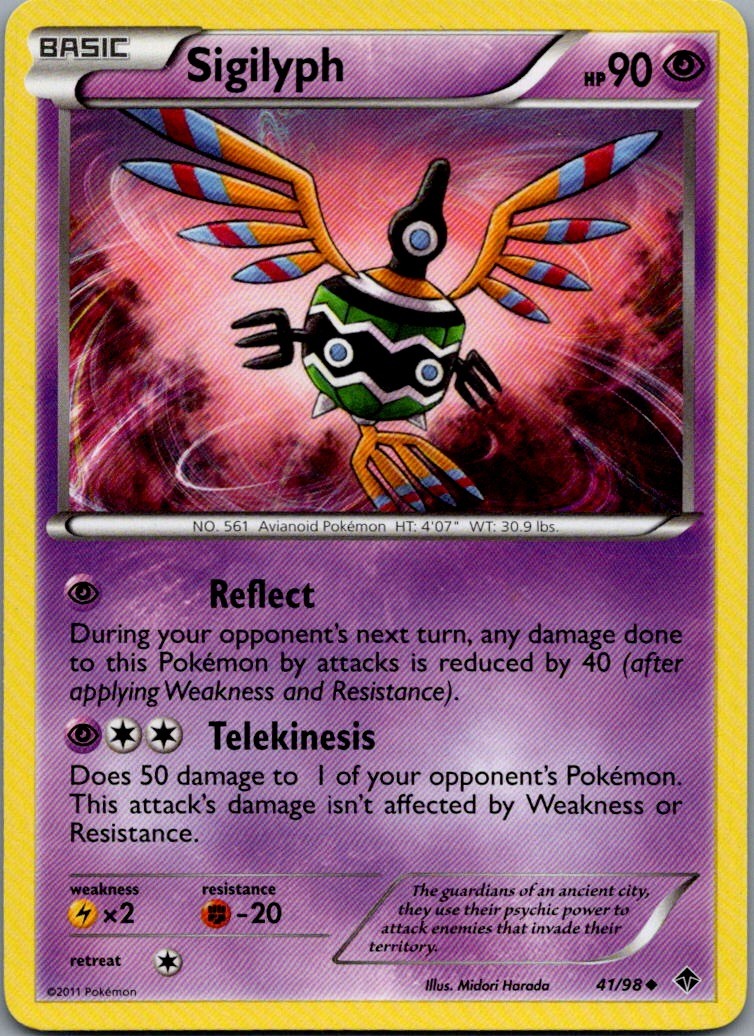 Sigilyph (41) Uncommon Emerging Powers 41/98 NM