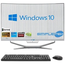 All IN One I5 8° Gen 24 " Curved Win 10 RAM 16GB SSD 480GB PC Fixed Editing