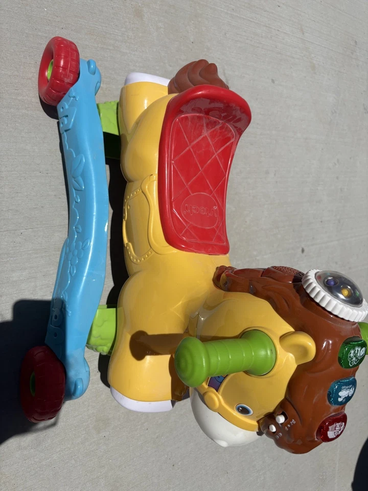 Pony de aprendizaje de galope y rock VTech, 60+ canciones sonidos y frases, sensor de movimiento usado Foto 3 de 4