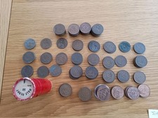 GB 172 X Half Pennies inc 36 X 1965 in tube 1/2d Penny Coins Victoria to QEII