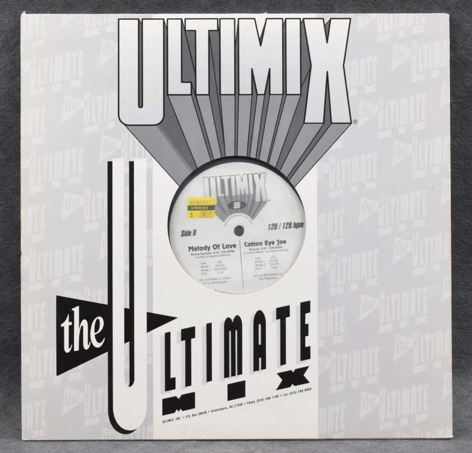 Ultimix 55 UM-55 – Melody Of Love / Cotton Eye Joe / Situation 12" DJ Promo VG - Image 3 of 4