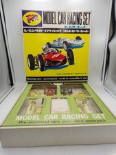 Vintage 1960's Nichimo Japan 1/24 scale Slot Car Set with Power Pack Controllers