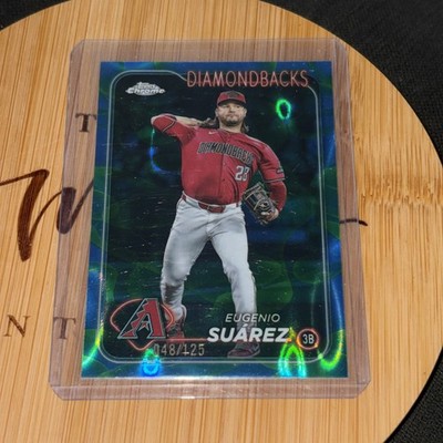Eugenio Suárez 2024 Topps Chrome Update Blue RayWave Diamondbacks 48/150 #USC74