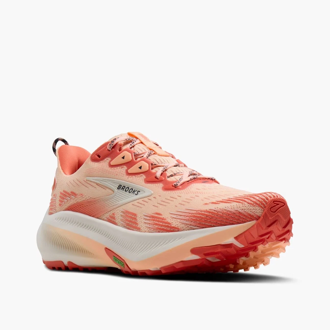 Brooks Ghost Trail Womens Running Shoes Trainer Uk 6.5 Coral/Peach/Spellbd. New