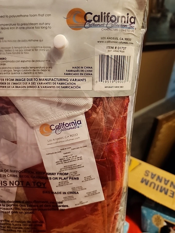 Disfraz El Papa California Disfraces Nuevo en Paquete Talla Adulto Plus 48-52, XXXL Foto 3 de 4