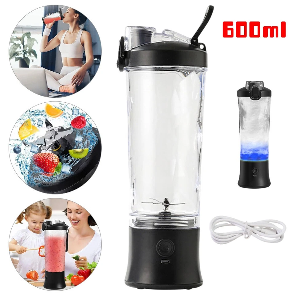 600ML Mixer Smoothie Maker Tragbar 10 Klingen Mini Standmixer Entsafter Becher - Bild 2 von 4