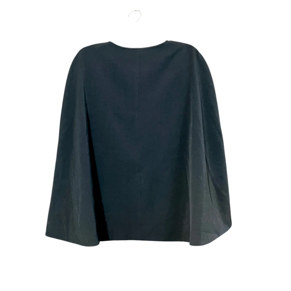 Antthony Originals Women's Black Cape Arm Holes & Front Top Closure Lined SZ M/L - Image 3 of 4