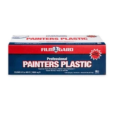 Film-Gard 626260 Clear High Density Professional Painter's Plastic 9 Wx400 L ft.