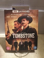 NEW Tombstone 4K UHD Blu-ray + Sleeve Slip Cover [1993](UK) Ships Next Day