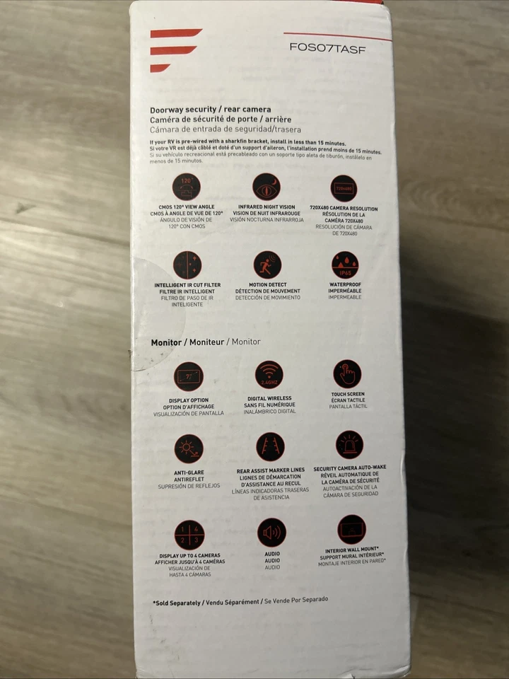 Furrion Vision S Wireless RV Backup Camera System with 7-Inch Monitor FOS07HTASF - Image 3 of 4