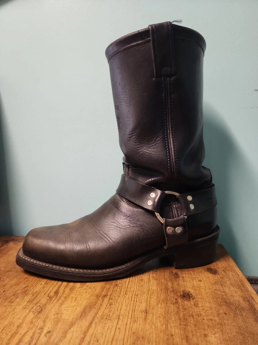 Chippewa Black Leather Harness Boots, Size 10.5D Chippewa Black Odessa Rally Motorcycle Boots | Mercari main image 3
