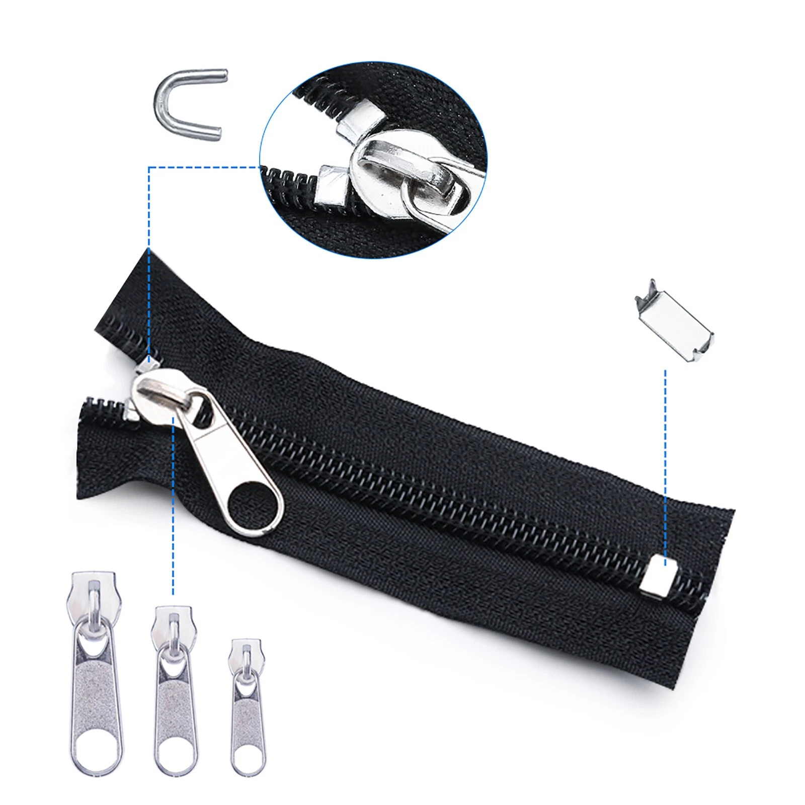85PCS Universal Zipper Repair Kit Clothing Tent Bag Broken ZipperFix Replacement - product detail image 8