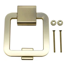 RELIABILT 5-1/5-in Soft Brass Finish Door Knocker Square NEW Factory Packaged