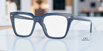 VOGUE VO5371 2760 Pillow Blue Transparent Demo Lens 50 mm Men's Eyeglasses